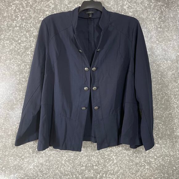 Lane Bryant Women's Plus Size Navy Blue Military Style Blazer - Size 26 - Jacket - Picture 1 of 7